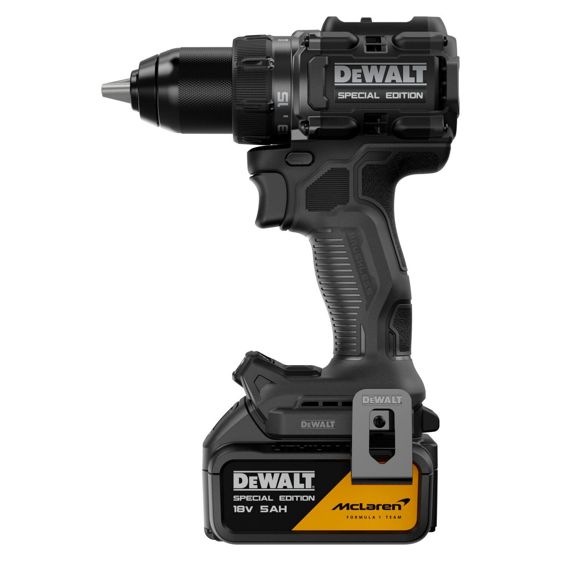 Dewalt Akutrell harjavaba mootoriga DCD81MP2T McLaren Limited Edition