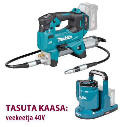 Makita “XGT® määrdepritsi GP001G harjavaba mootor tagab töökindla jõudluse ning maksimaalse väljasurverõhu kuni 690 bar